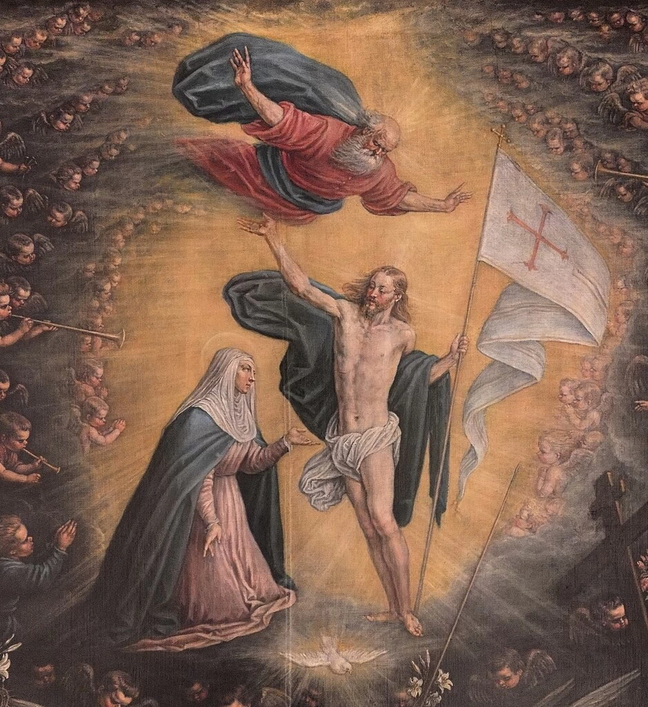  105-Leandro Dal Ponte, detto Bassano-Madonna del Rosario - Chiesa di S. Maria in Colle, Bassano del Grappa, Vicenza - dettaglio 